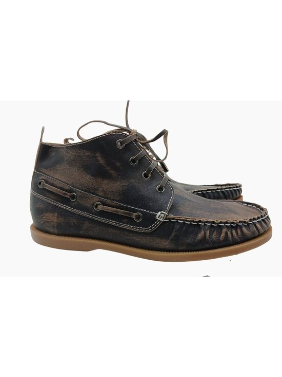 Bed Stu Shoes - Bed Stu Womens Stand Up Distressed Leather Chukka Boots Size 9 Brown Moccasin St